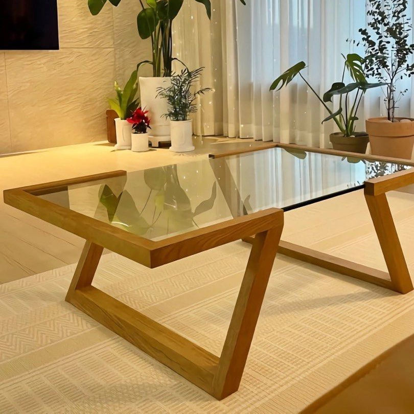 BOYLAN Modern Glass Coffee Table