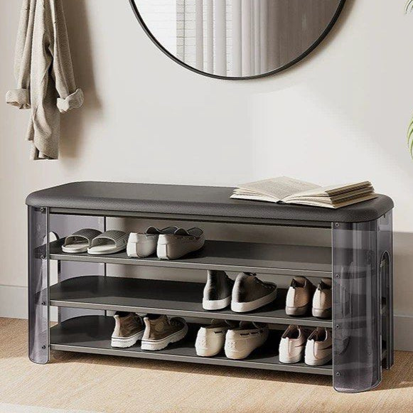 NYON Modern Leather Shoe Bench