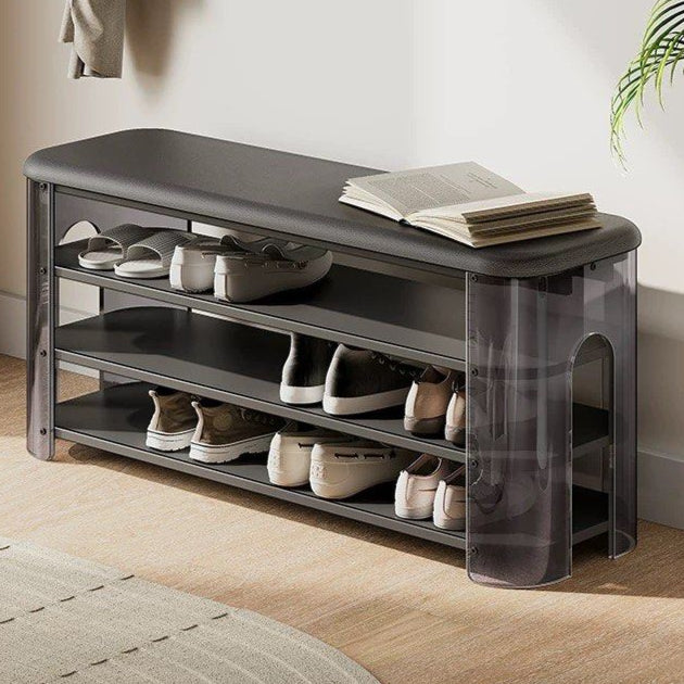 NYON Modern Leather Shoe Bench