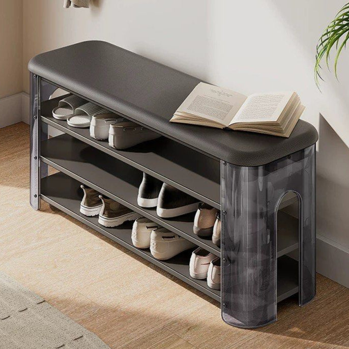 NYON Modern Leather Shoe Bench