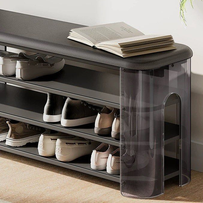 NYON Modern Leather Shoe Bench