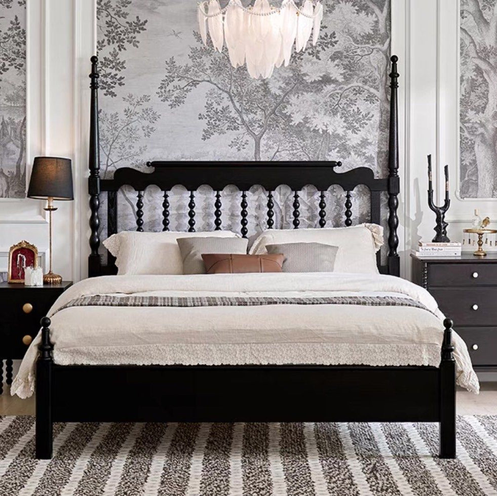 ODIN Mid-Century Solid Wood Bedframe