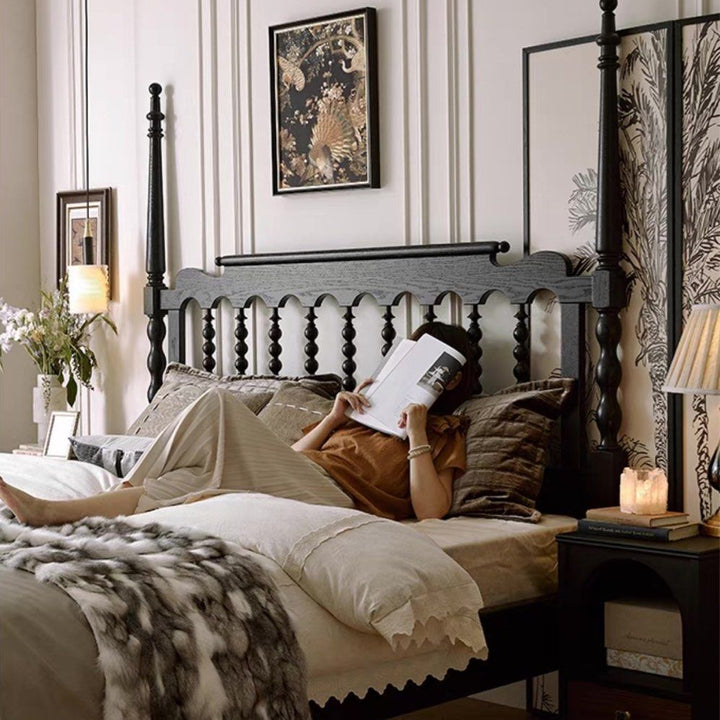 ODIN Mid-Century Solid Wood Bedframe