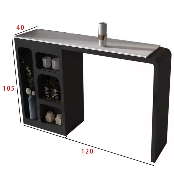TYSON Modern Sintered Stone Storage Bar Table