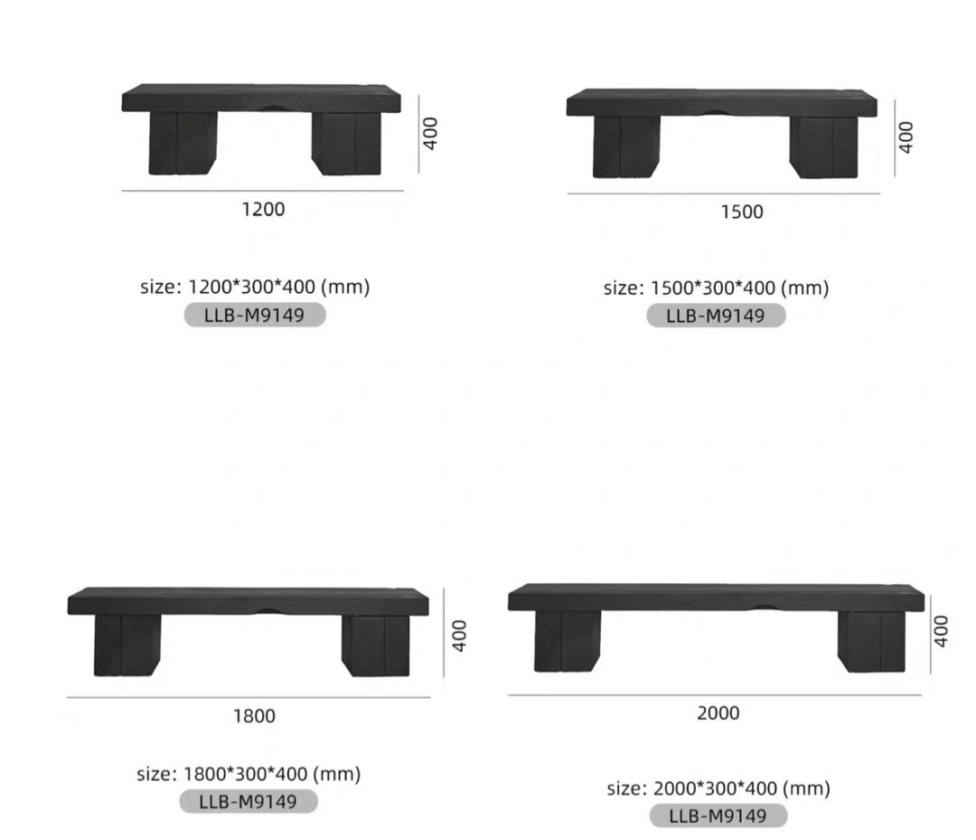 FLORIAN Modern Solid Wood Bench