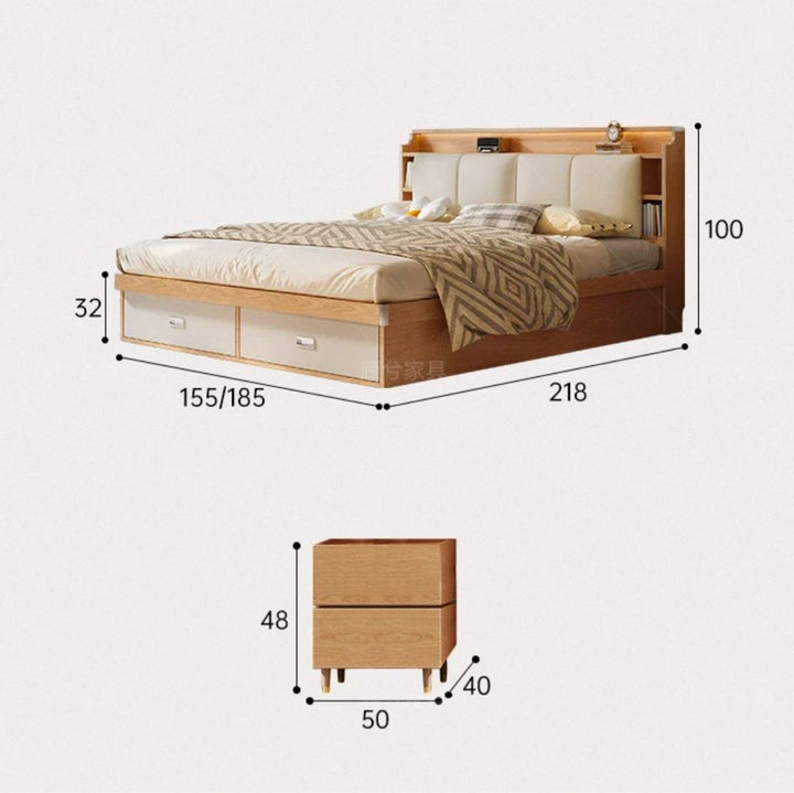ONITE Japandi Storage Bedframe