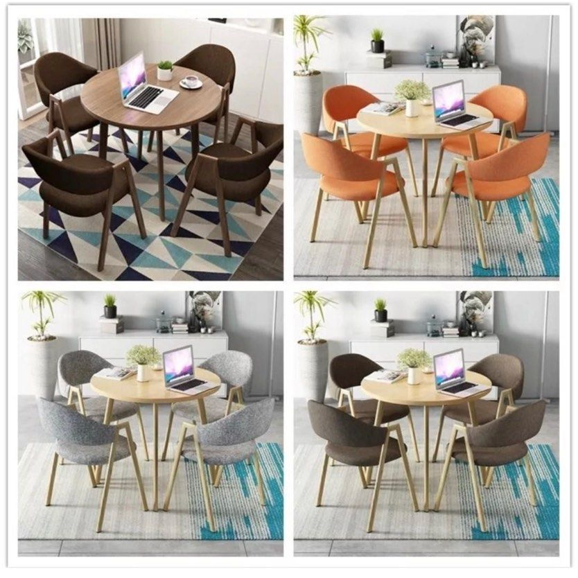 OPHELIA Round Dining Table Set