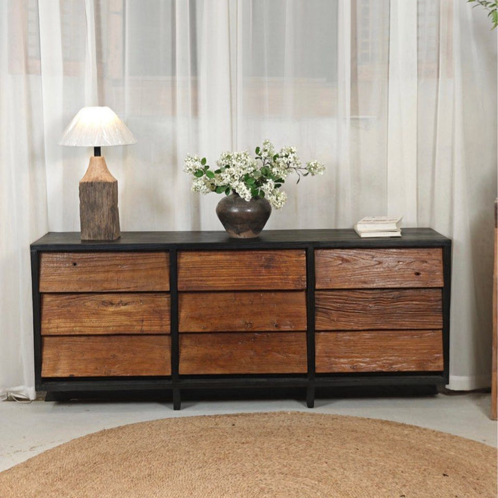 JAMIN Rustic Solid Wood Sideboard