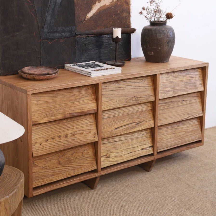 JAMIN Rustic Solid Wood Sideboard