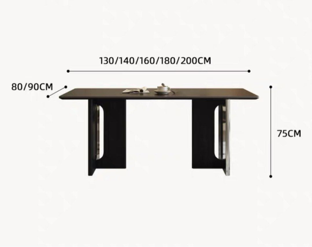 NICKO Modern Sintered Stone Dining Table