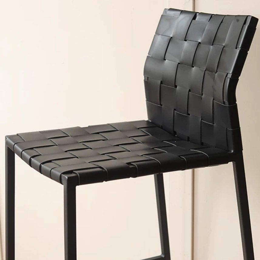 GAURE Modern Saddle Leather Bar Stool