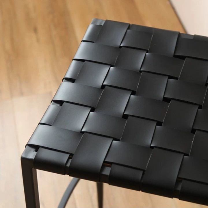 GAURE Modern Saddle Leather Bar Stool