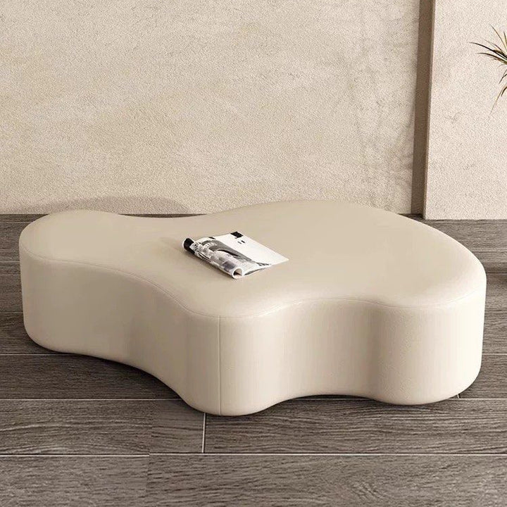 EBONY Modern Leather Ottoman