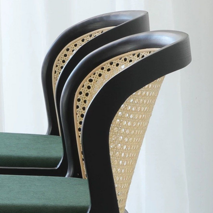 RADICAN Mid Century Rattan Bar Stool