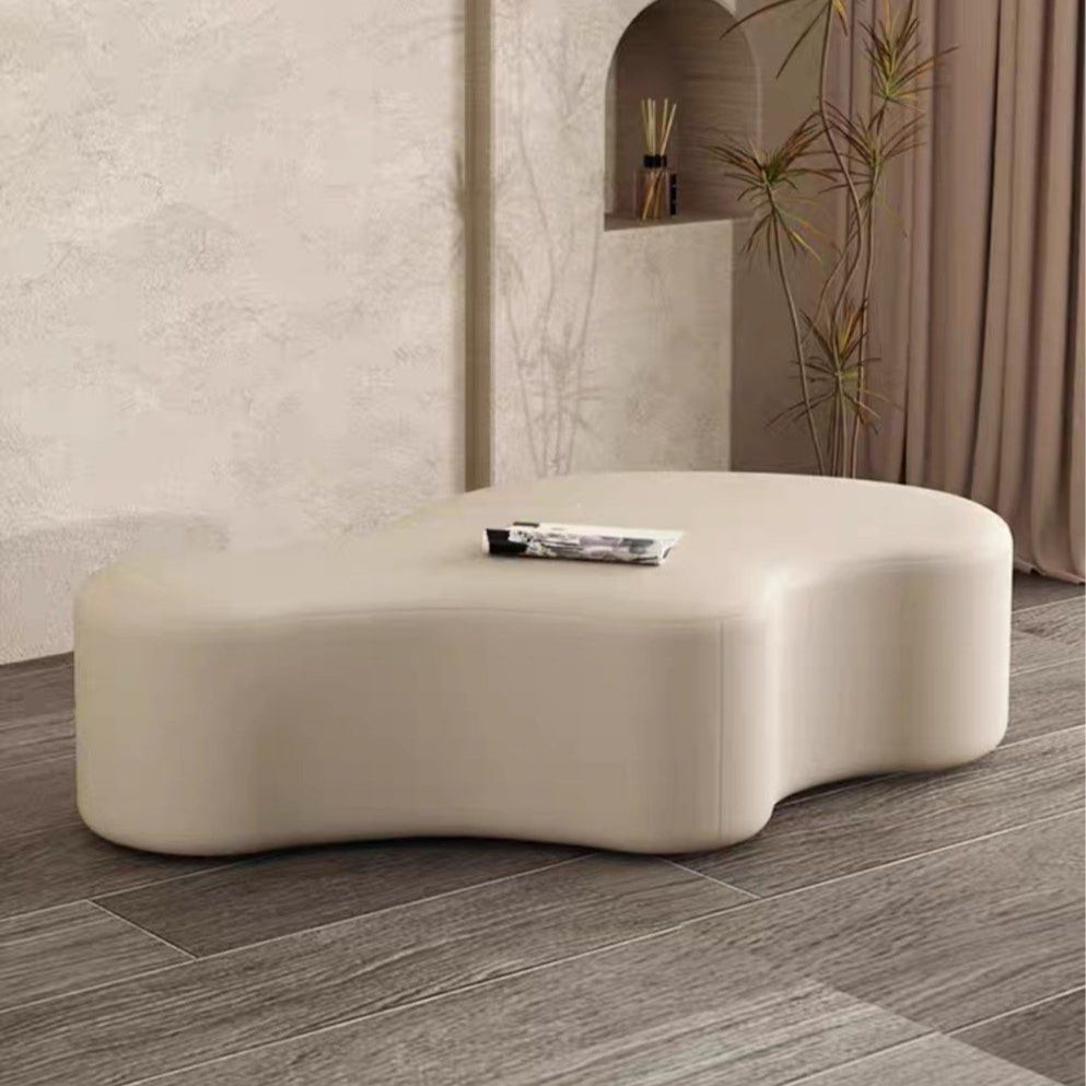 EBONY Modern Leather Ottoman