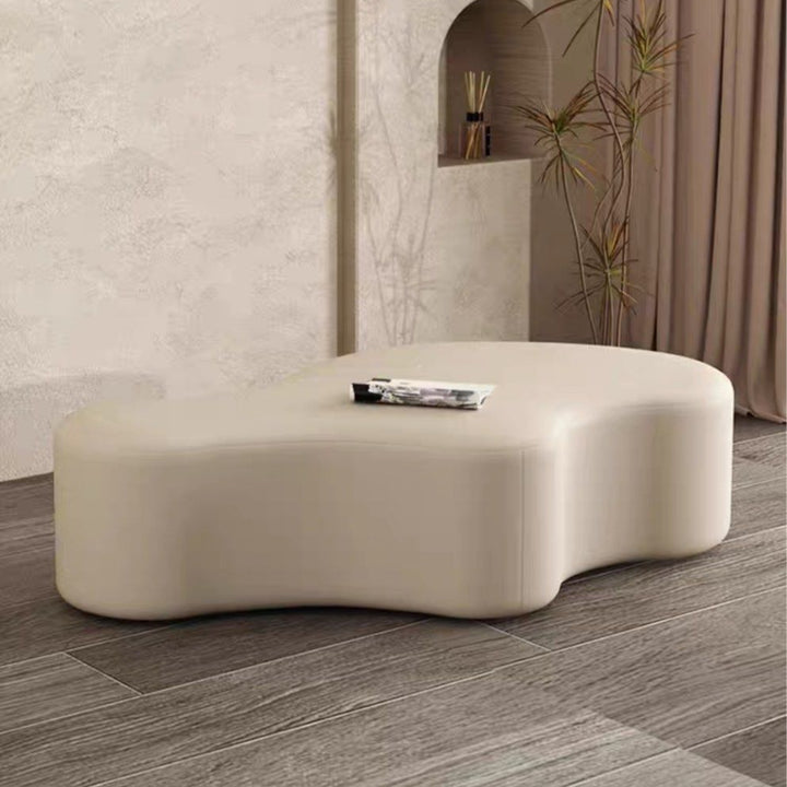 EBONY Modern Leather Ottoman