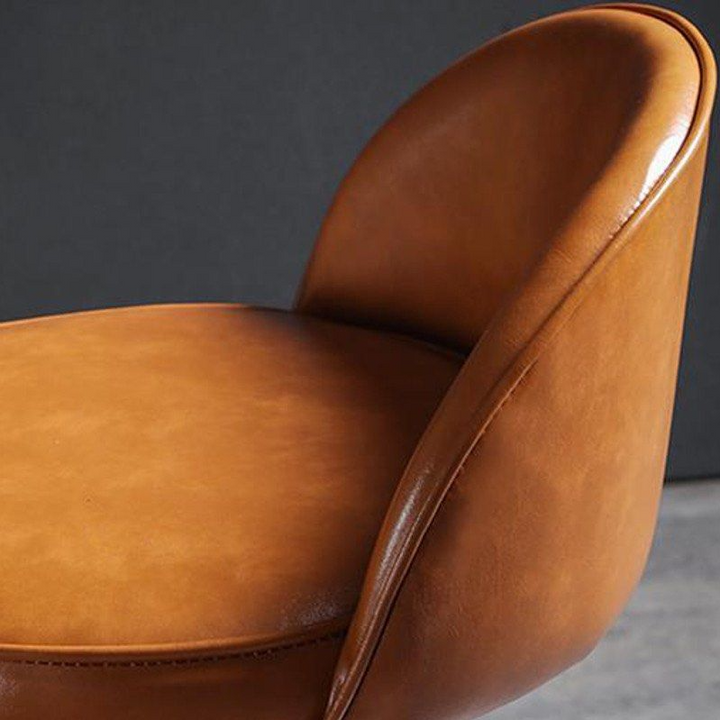 BELMINA Modern Leather Bar Stool