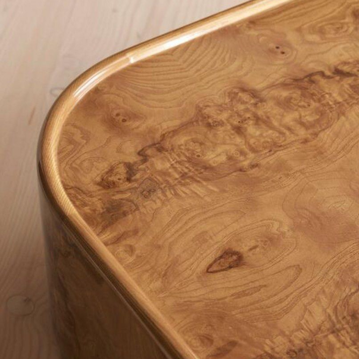 YAN Modern Mappa Burl Coffee Table