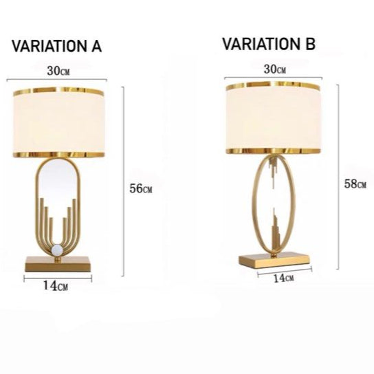 OZOL Luxury Gold Table Lamp