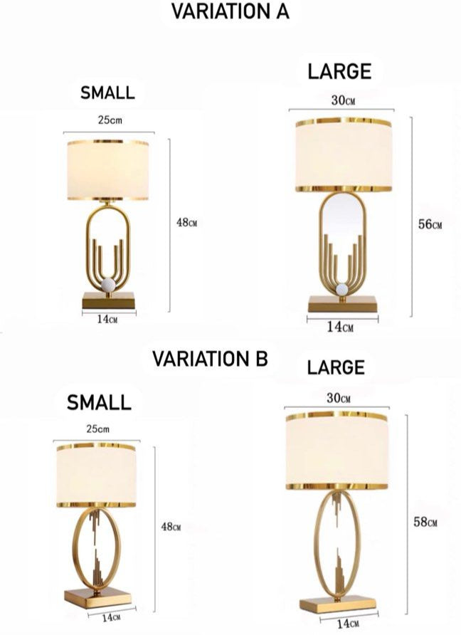 OZOL Luxury Gold Table Lamp