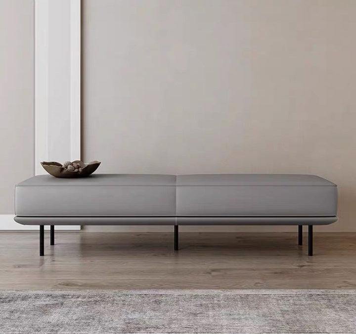 ELIO Modern Leather Bench