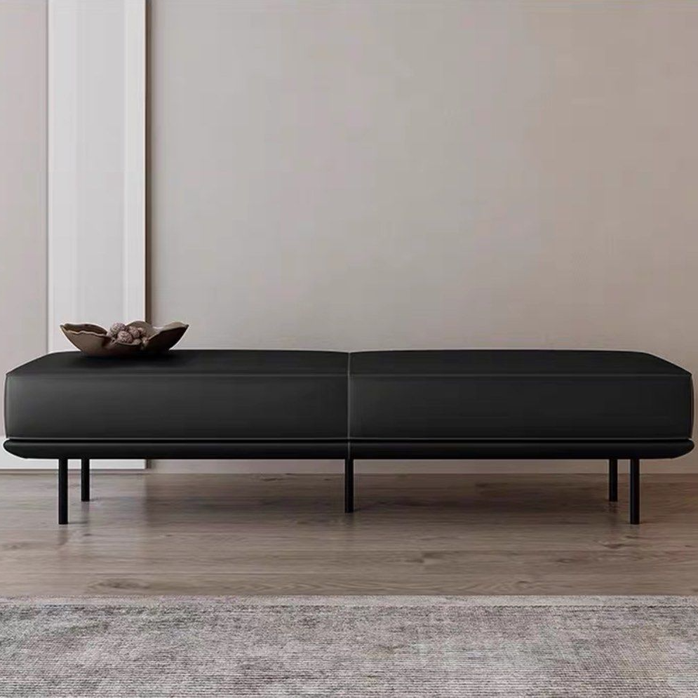 ELIO Modern Leather Bench
