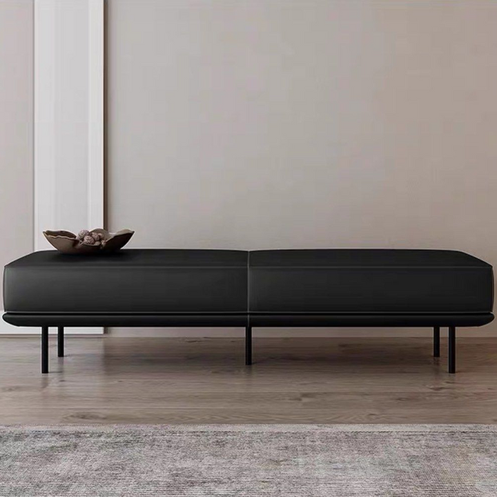 ELIO Modern Leather Bench