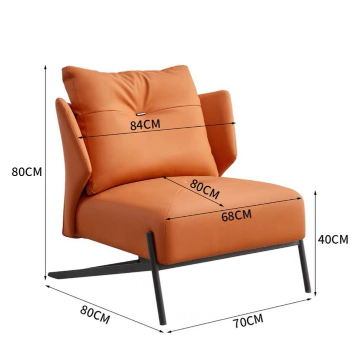 AFTON Modern Leather Lounge Chair