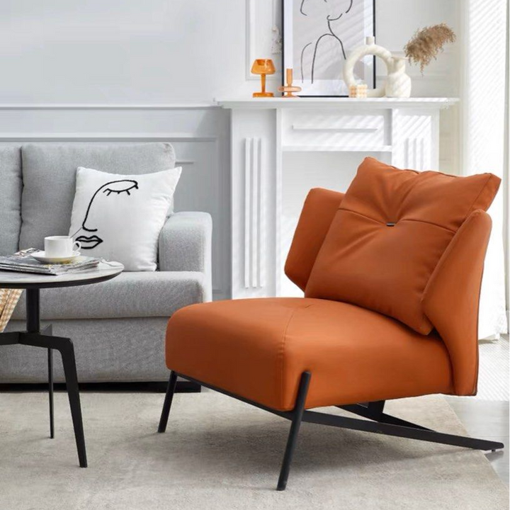 AFTON Modern Leather Lounge Chair