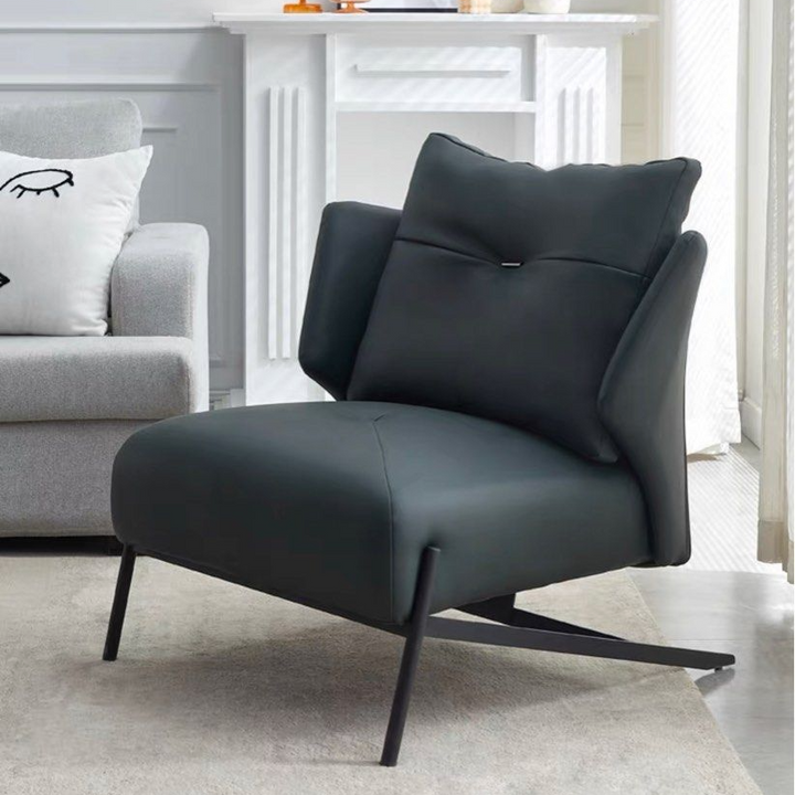 AFTON Modern Leather Lounge Chair
