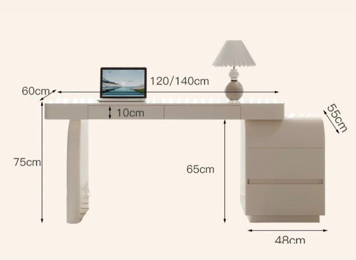 ALPHONSO Modern Solid Wood Study Desk