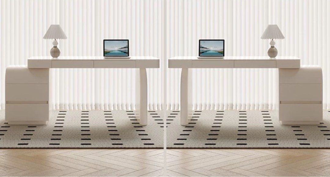 ALPHONSO Modern Solid Wood Study Desk