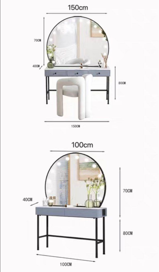 PEREZ Modern Vanity Table Set
