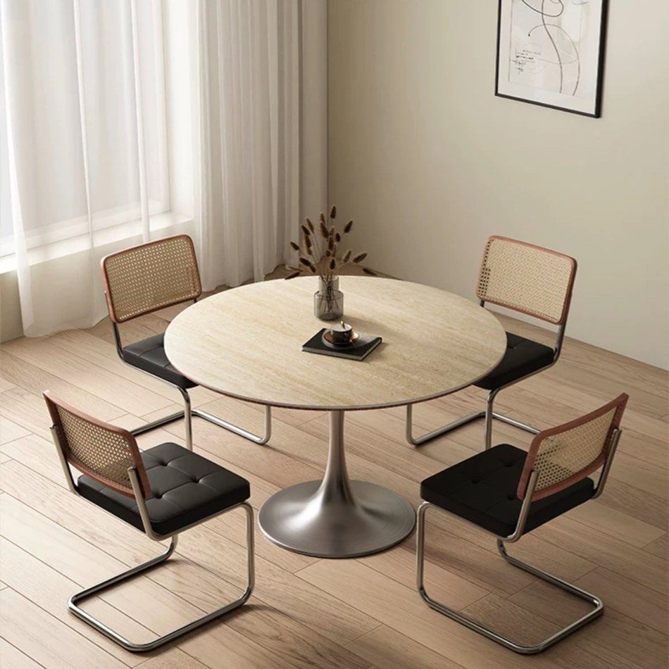 LACHLAN Modern Round Sintered Stone Dining Table