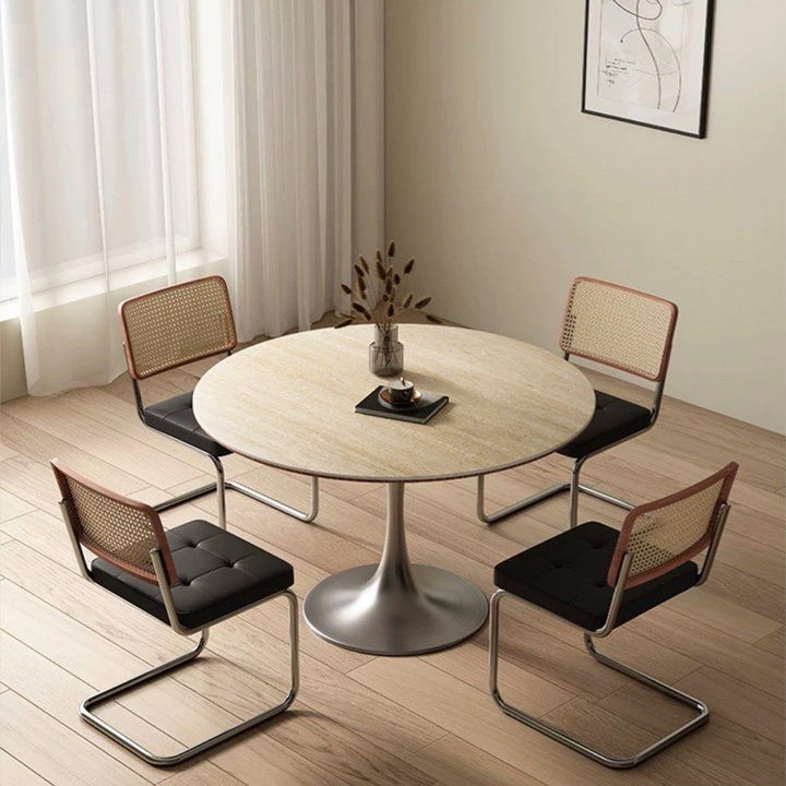 LACHLAN Modern Round Sintered Stone Dining Table