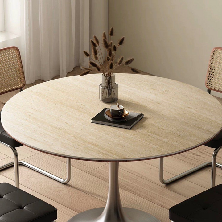 LACHLAN Modern Round Sintered Stone Dining Table