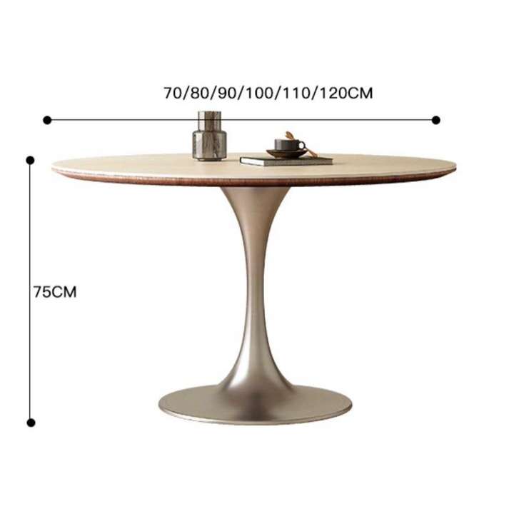 LACHLAN Modern Round Sintered Stone Dining Table