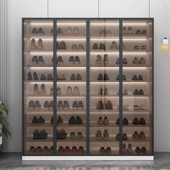 PHILIP Modern Glass Shoe Cabinet
