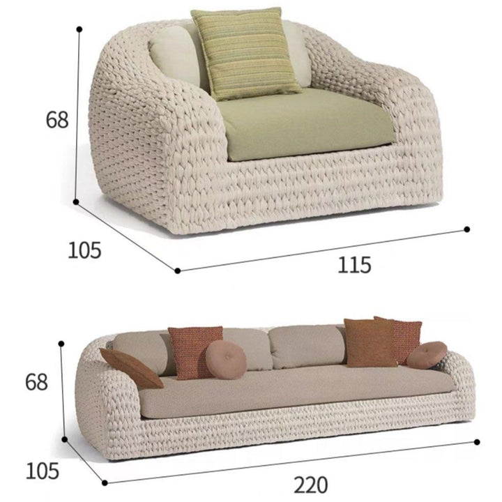 PUFFERN Modern Outdoor Sofa