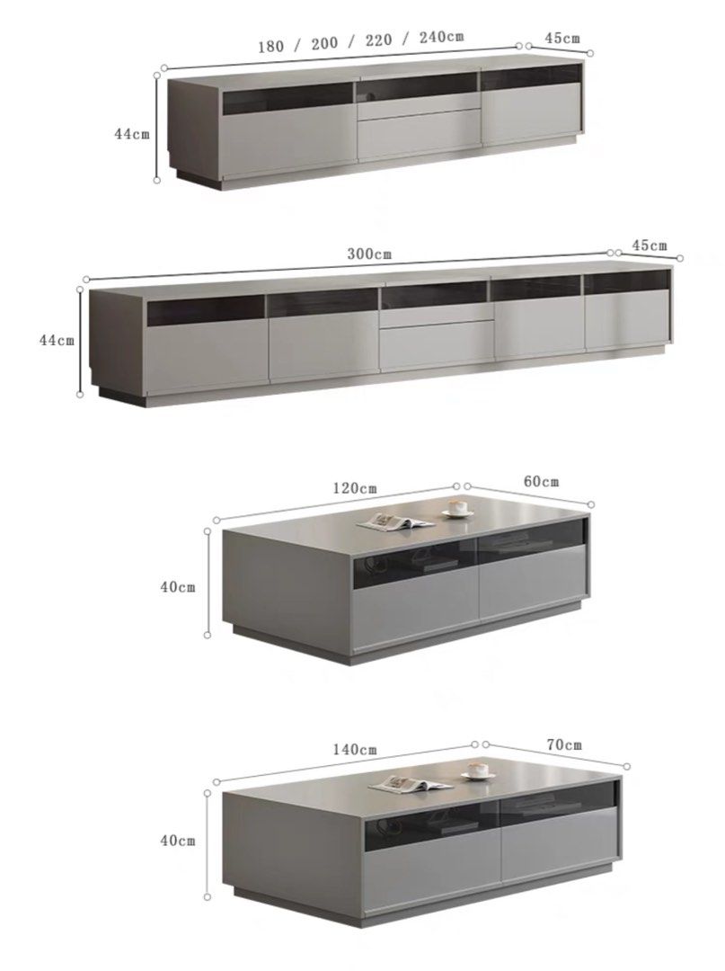 ZANN Modern LED TV Console