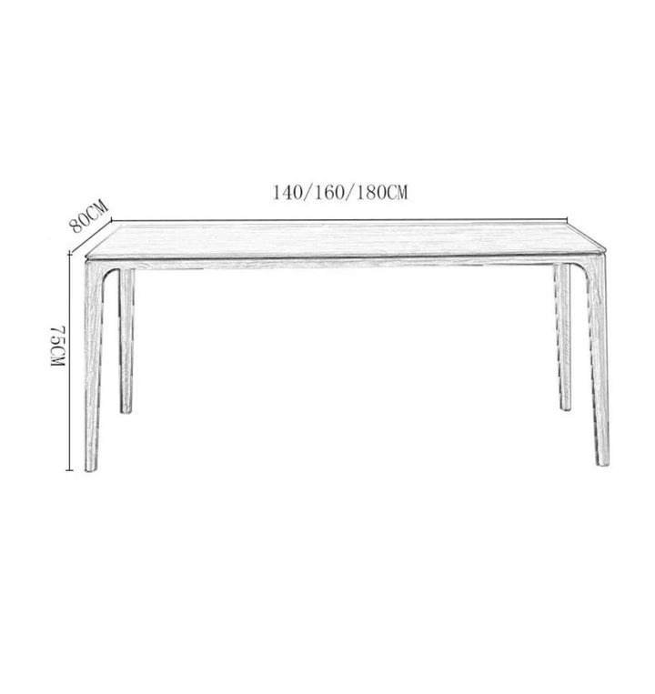 SAILES Modern Solid Wood Dining Table