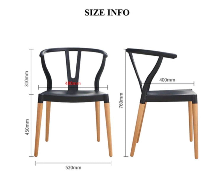 RAHM Slat Back Dining Chair (Set of 2)