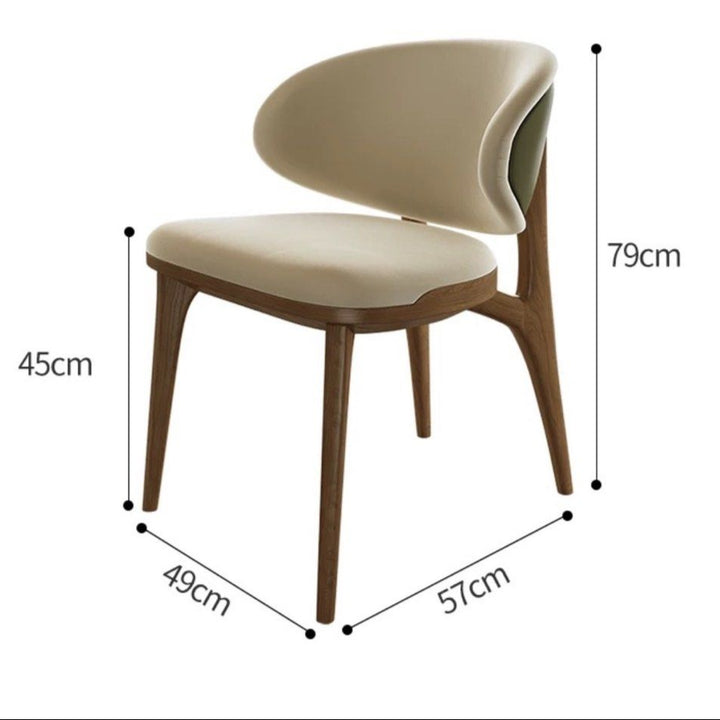 PREFIE Modern Leather Dining Chair - Radical Homes Singapore