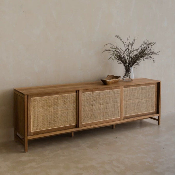 BOTAN Japandi Rattan TV Console