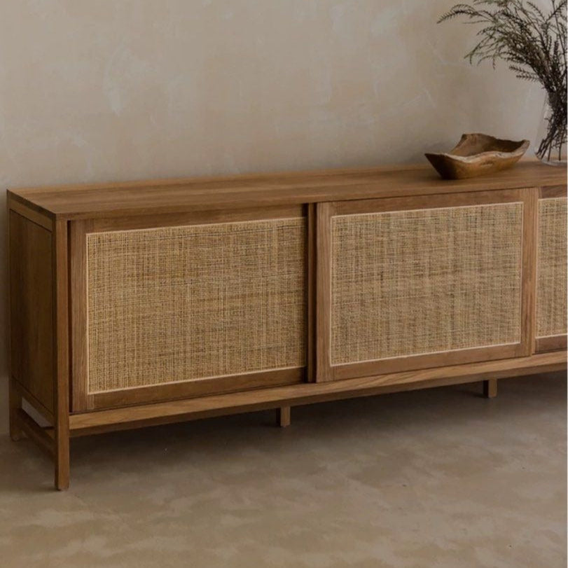 BOTAN Japandi Rattan TV Console