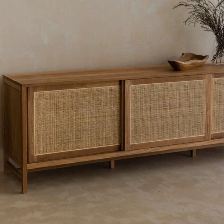 BOTAN Japandi Rattan TV Console