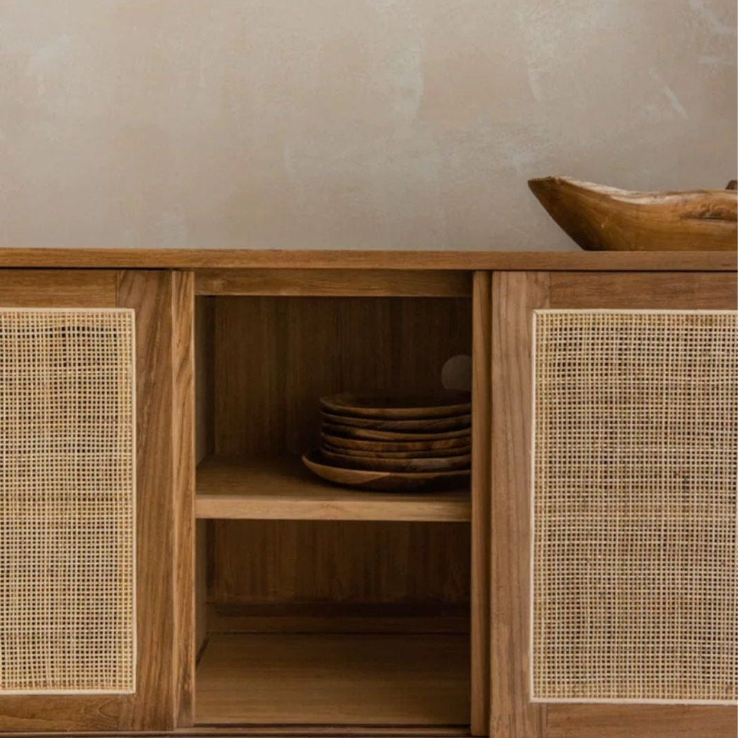 BOTAN Japandi Rattan TV Console