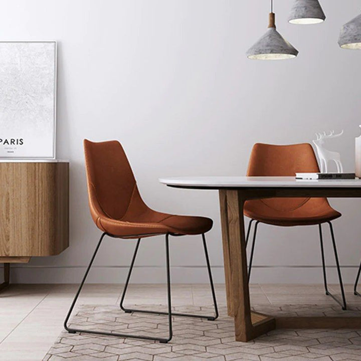 SECURA Faux Leather Dining Chair (set of 2) - Radical Homes Singapore