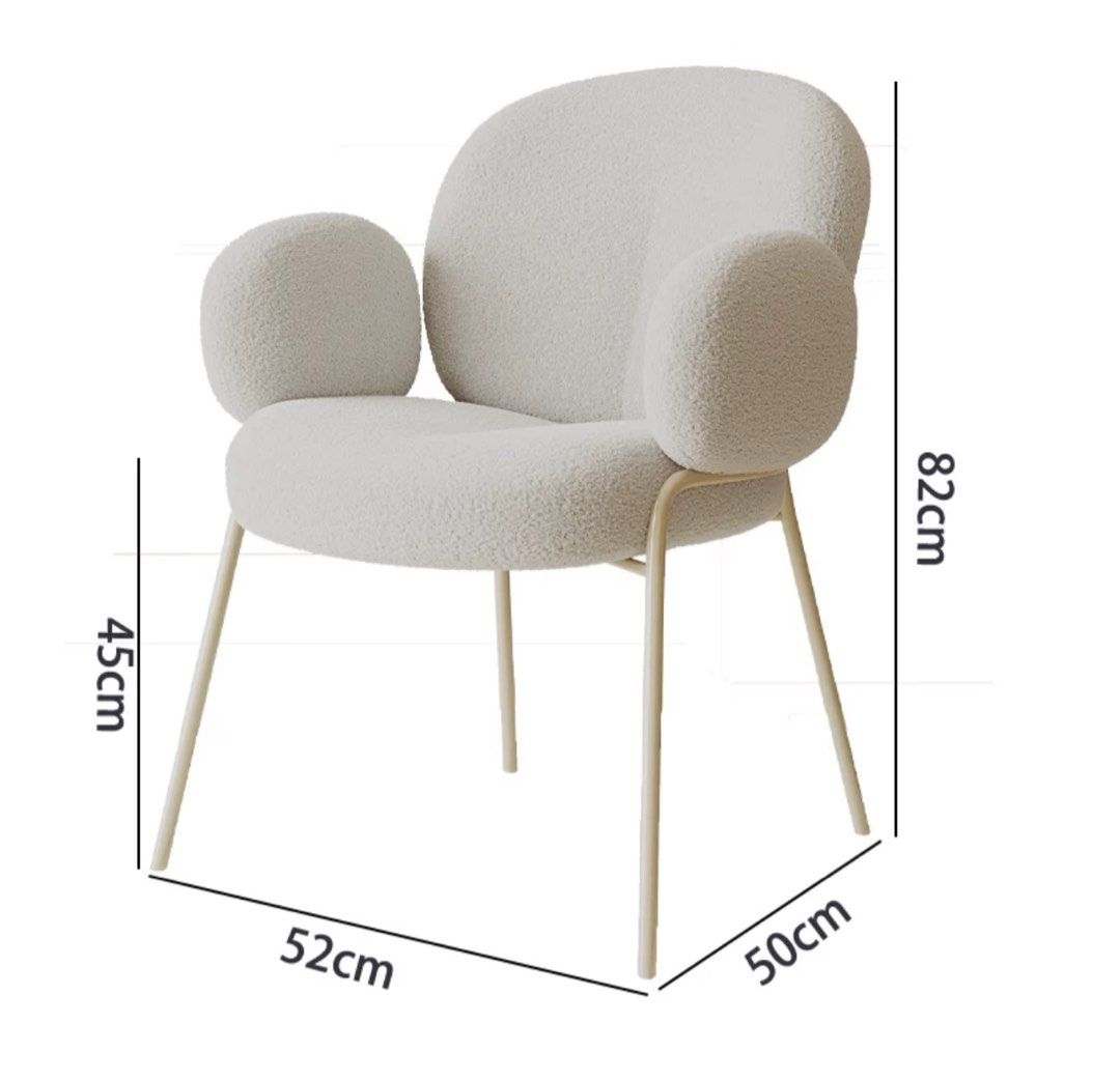 HARDY Modern Boucle Dining Chair