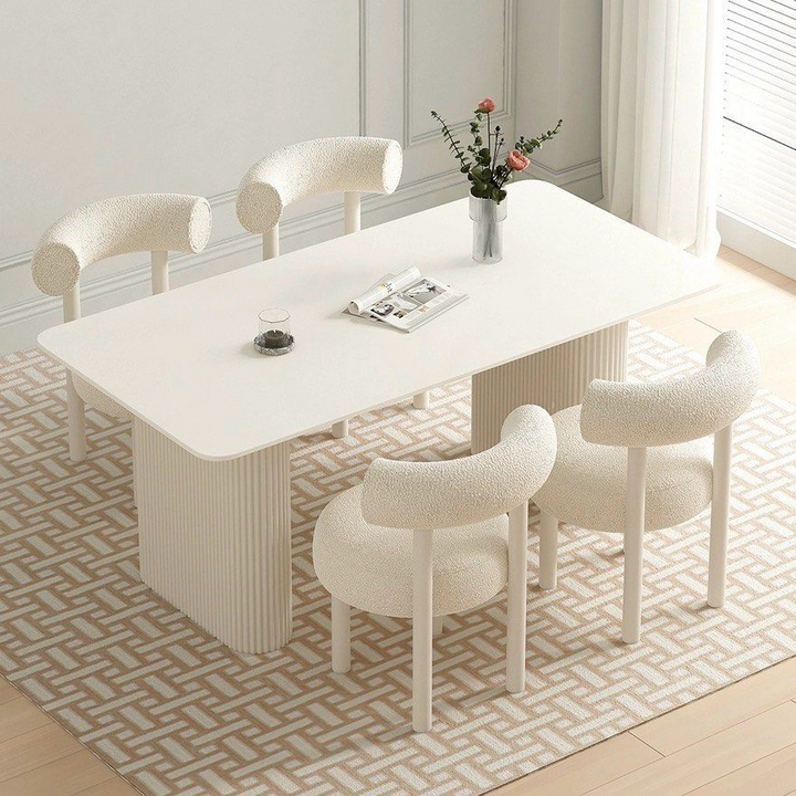FLYNN Minimalist Sintered Stone Dining Table